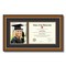 ArtToFrames 8x10 inch Diploma Frame with 6" x 8" Inch Image Opening - Framed with Black and Gold Mats, Comes with Regular Acrylic and Sawtooth Hanger for Wall Hanging (DT-8x10)